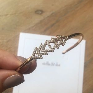 Stella & Dot Pavé Triangle Cuff - Rose Gold